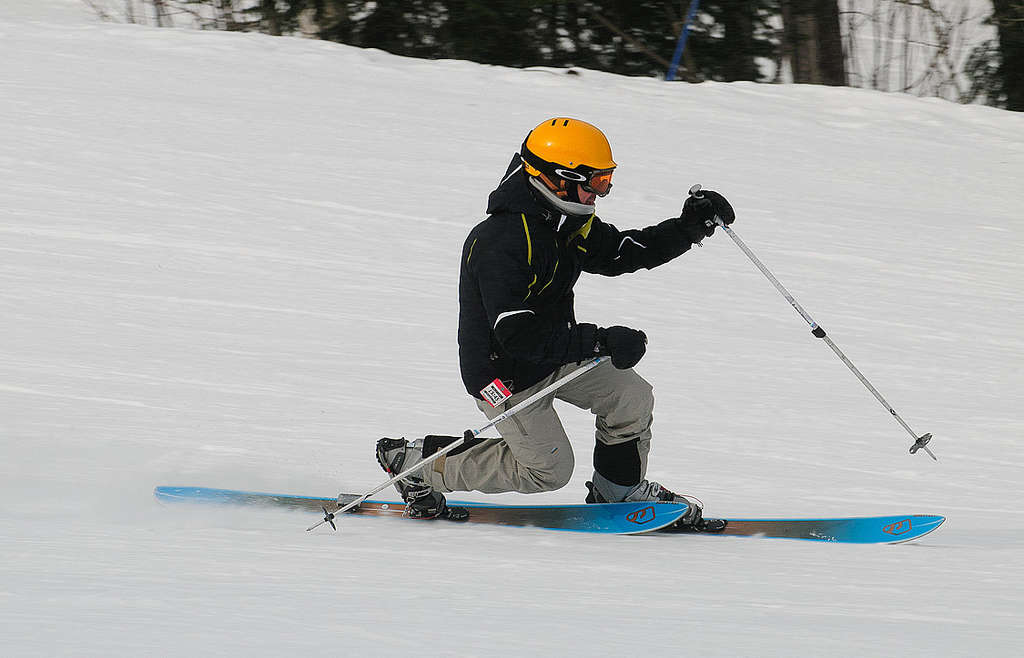 skieur telemark